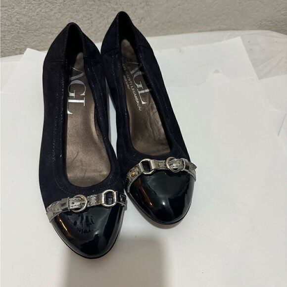 AGL Flats glitter black metallic 38 - Picture 1 of 8